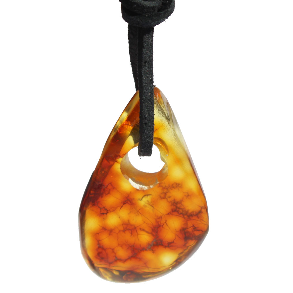 Honey Baltic Amber Amulet Drop