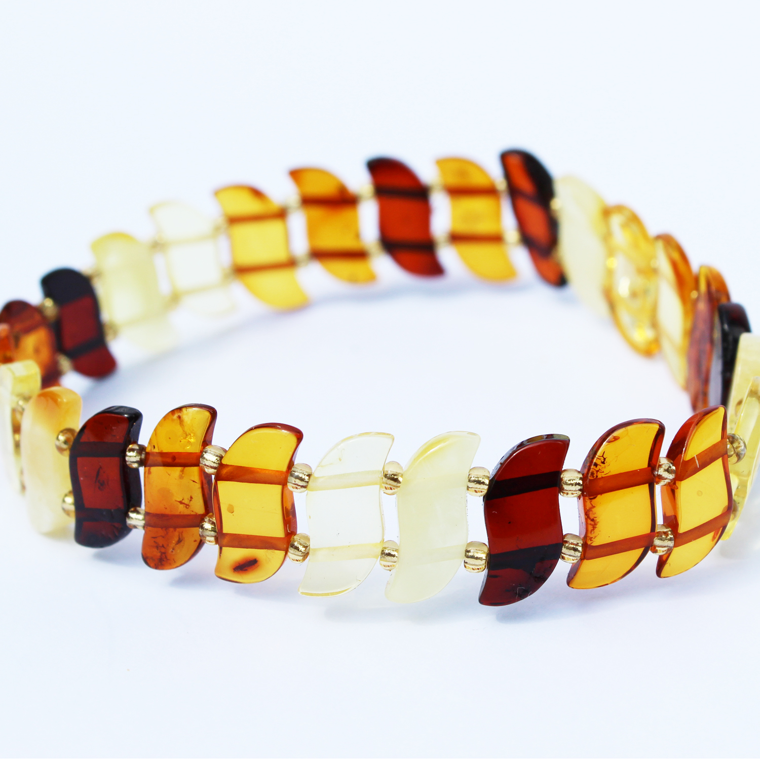 Multi Amber Bracelet Wave