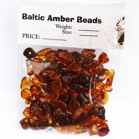 Cognac Amber Beads 10gr. 