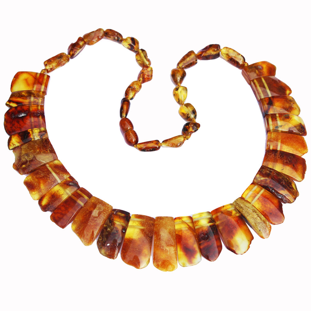 Golden-Honey Amber Necklace 20 inch.