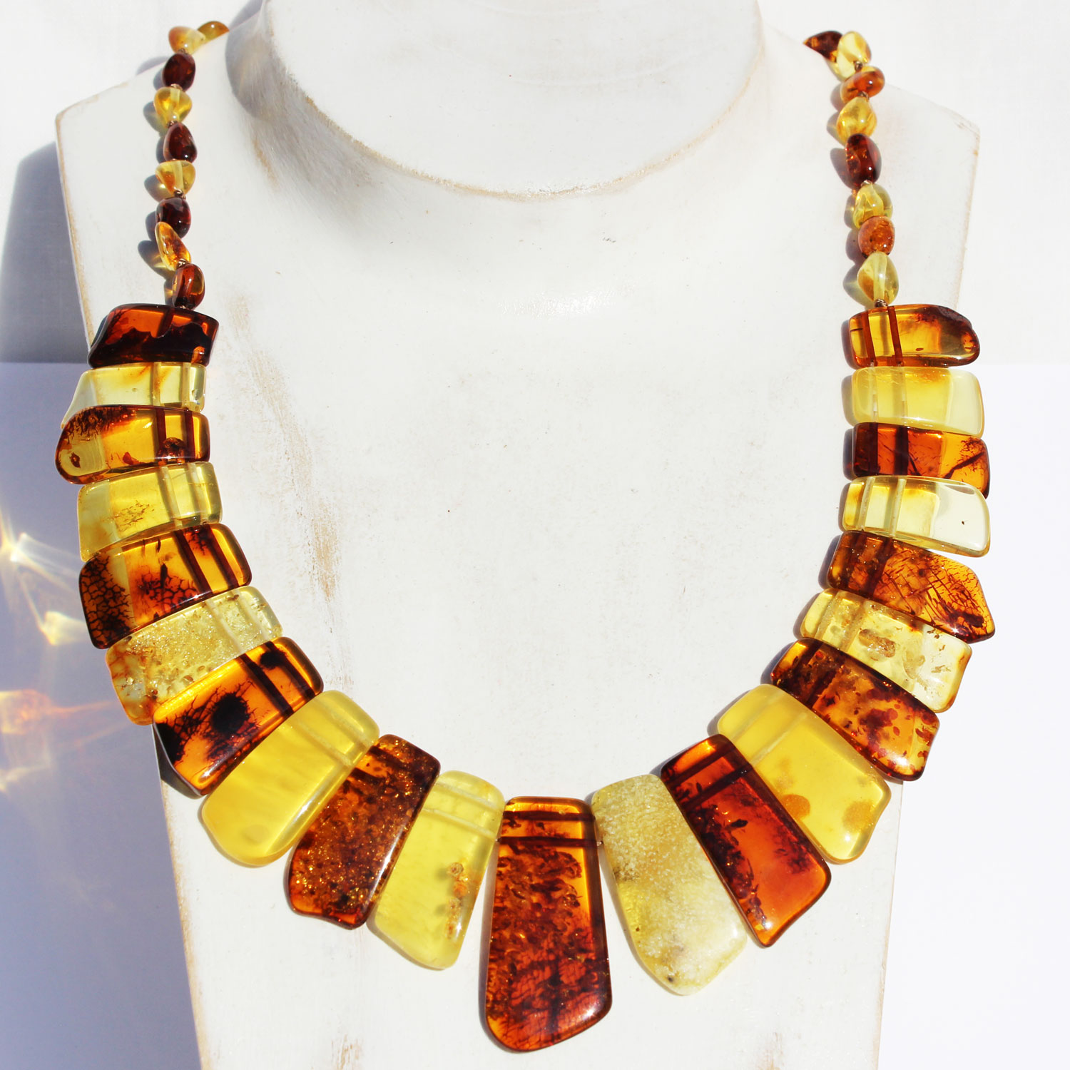 Mixed Amber Necklace 205