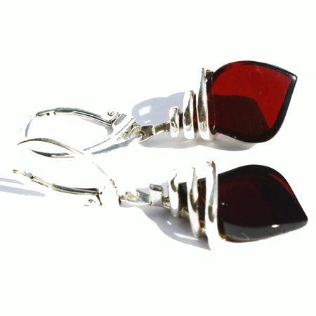 Cherry Amber Earrings 1409