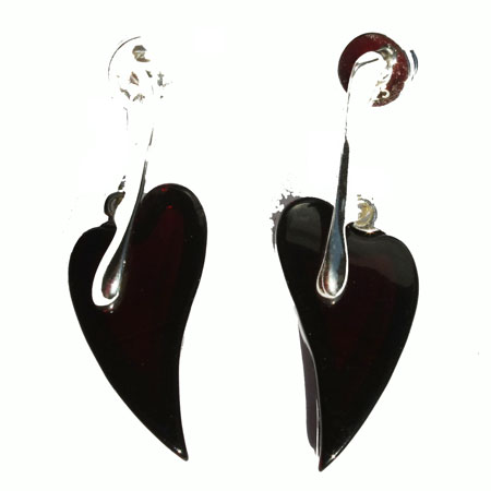 Cherry Amber Earrings 3911