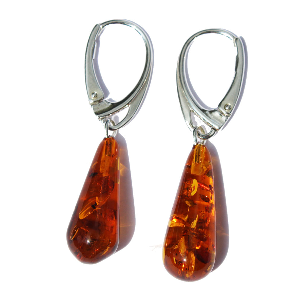 Honey Amber Earrings  5161