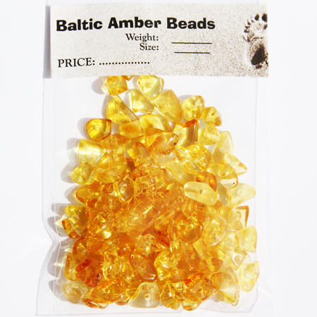 Golden Amber Beads 10gr. 