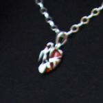 Amber Mosaic Small Heart Pendant