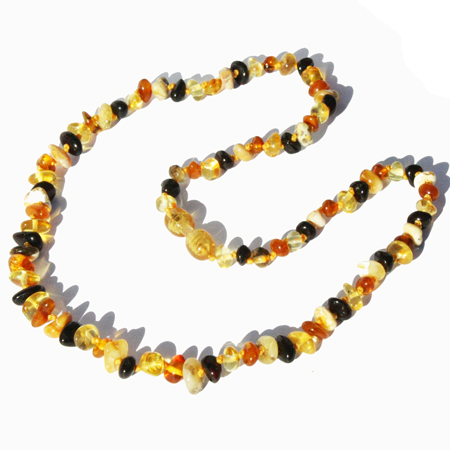 Mixed Roundish Amber Necklace
