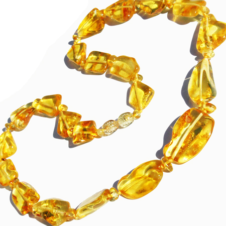 Golden Amber Necklace 2228