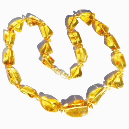 Golden Amber Necklace 2228
