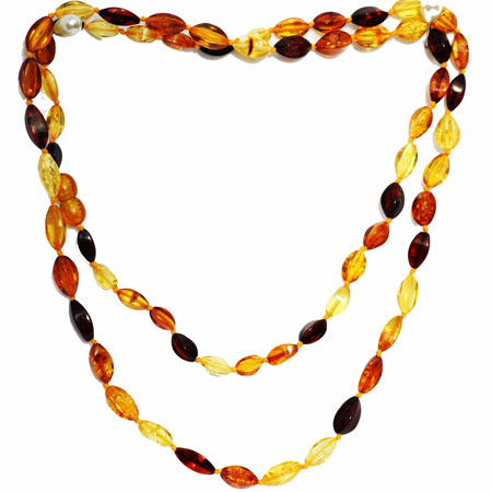 Long Amber Necklace 263