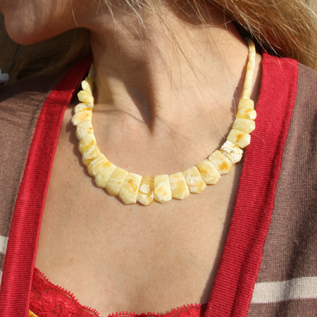 Butterscotch Amber Necklace Cleo