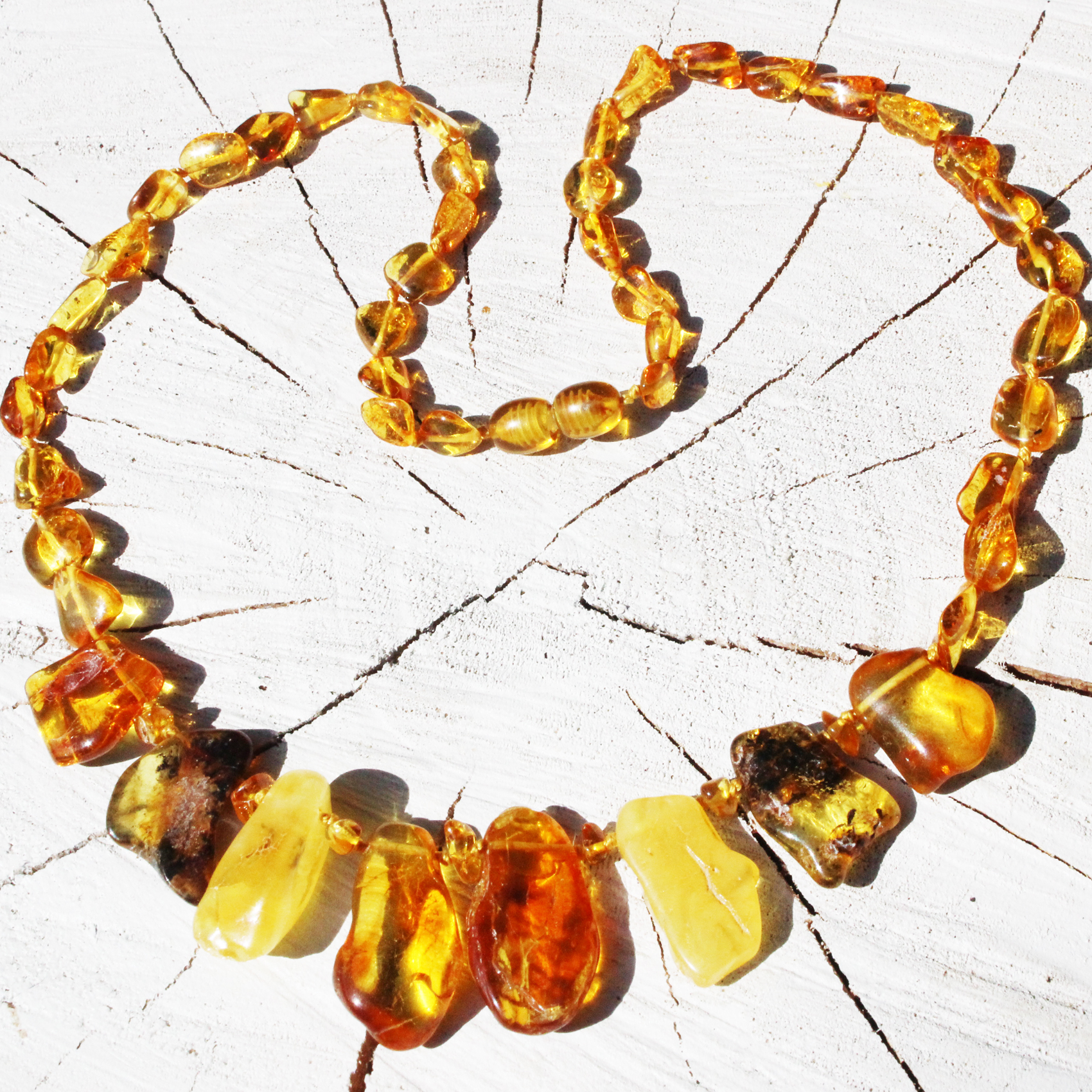 Multi Amber Necklace Carnival