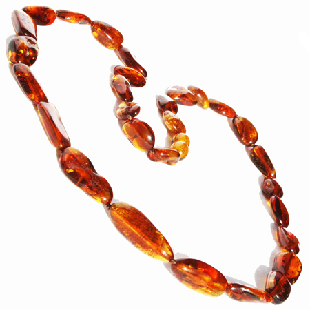 Amber Necklace Olives 299