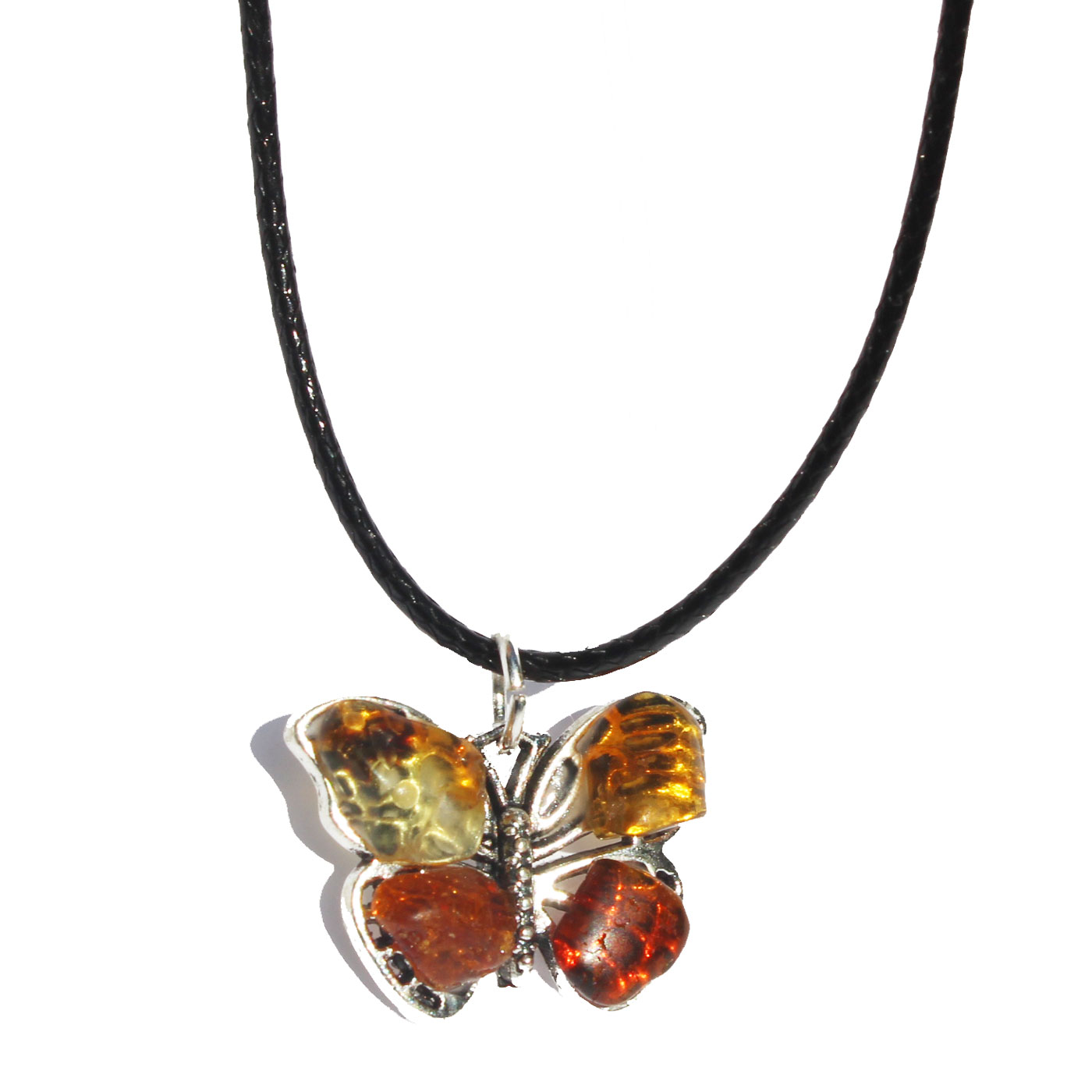 Amber Pendant - Big Butterfly 