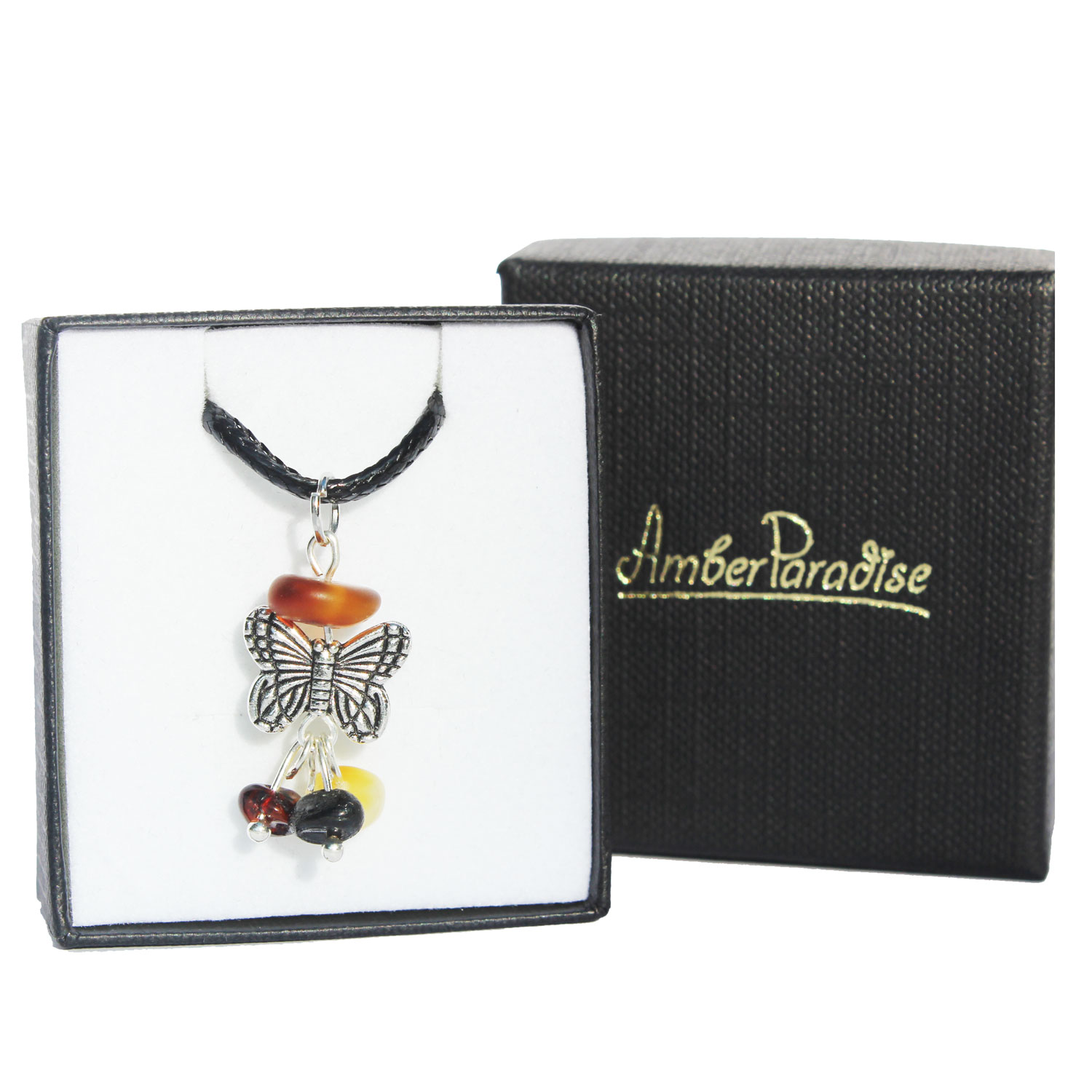 Amber Pendant - Butterfly