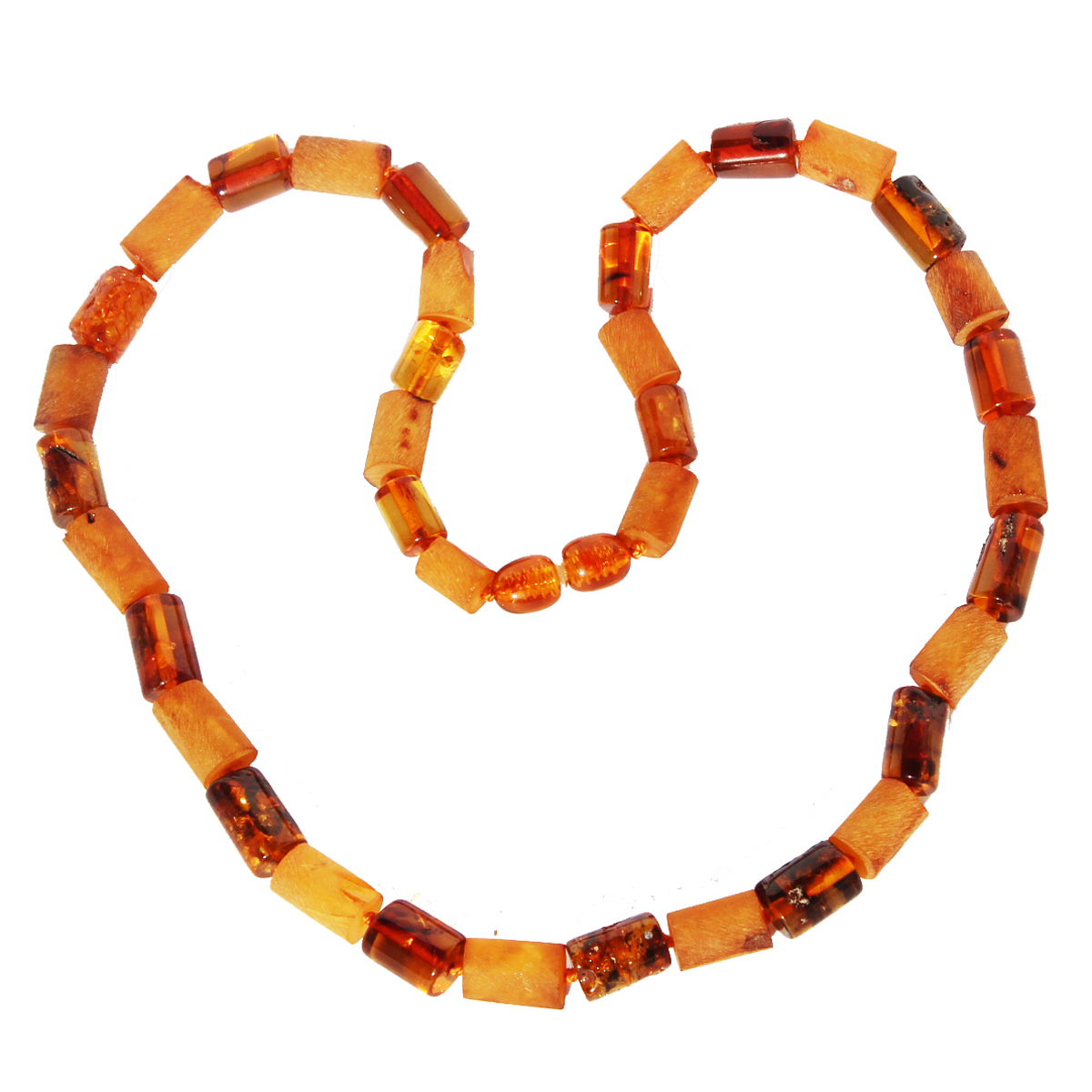 Honey Amber Tube Necklace