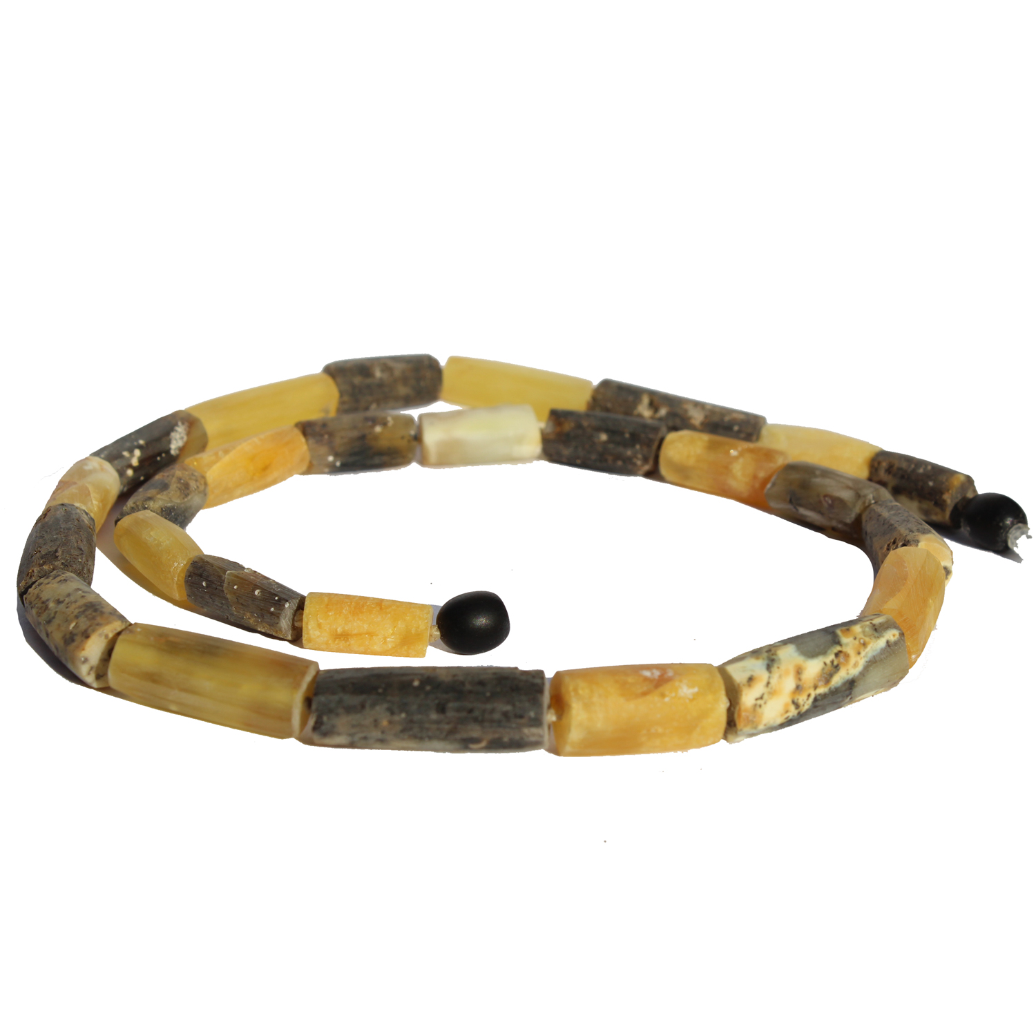 Unpol Butter-Grey Amber Necklace