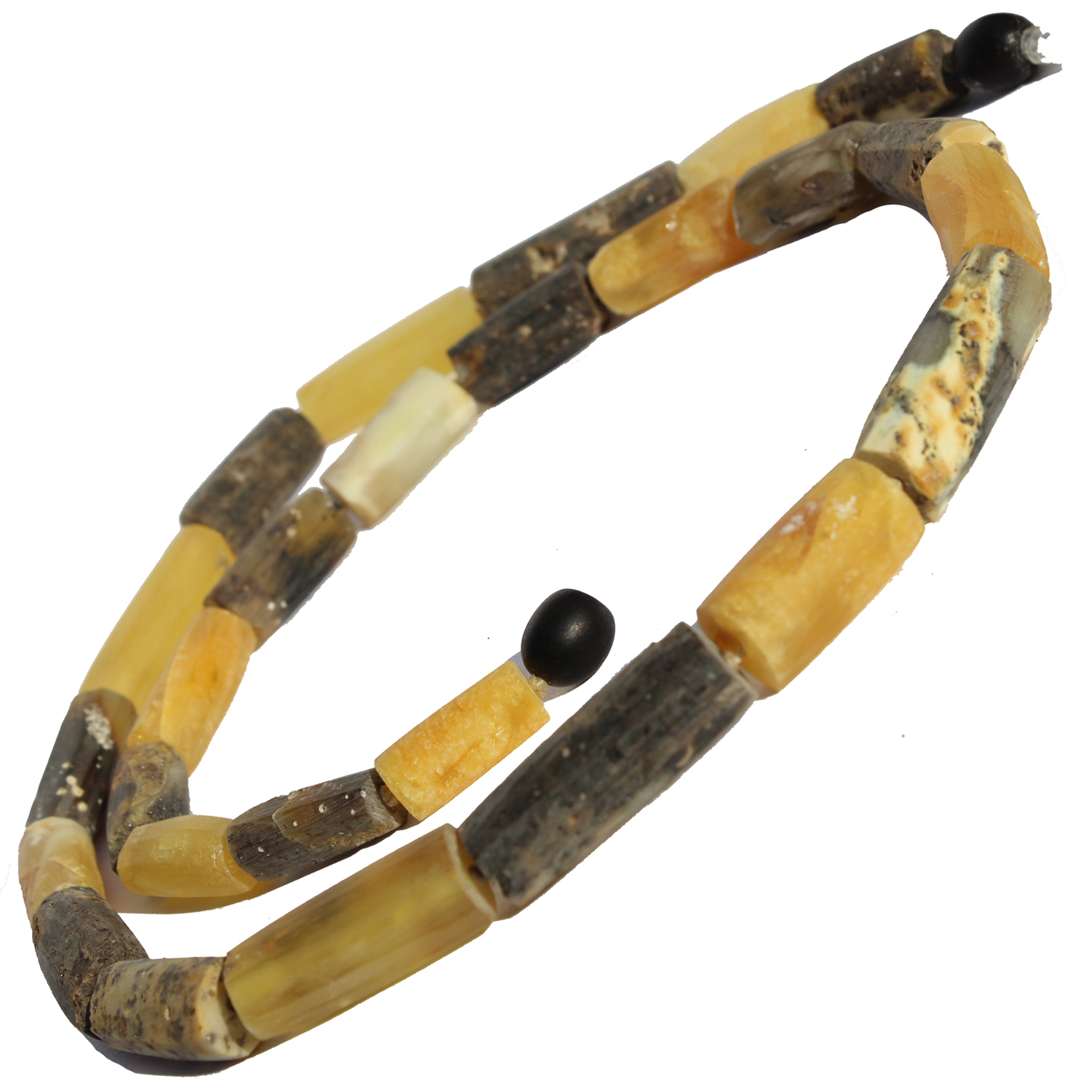 Unpol Butter-Grey Amber Necklace