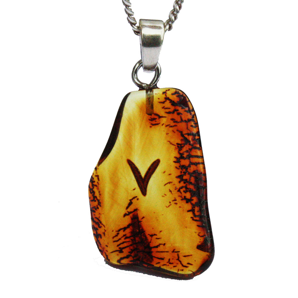 Baltic Amber pendant - Aries