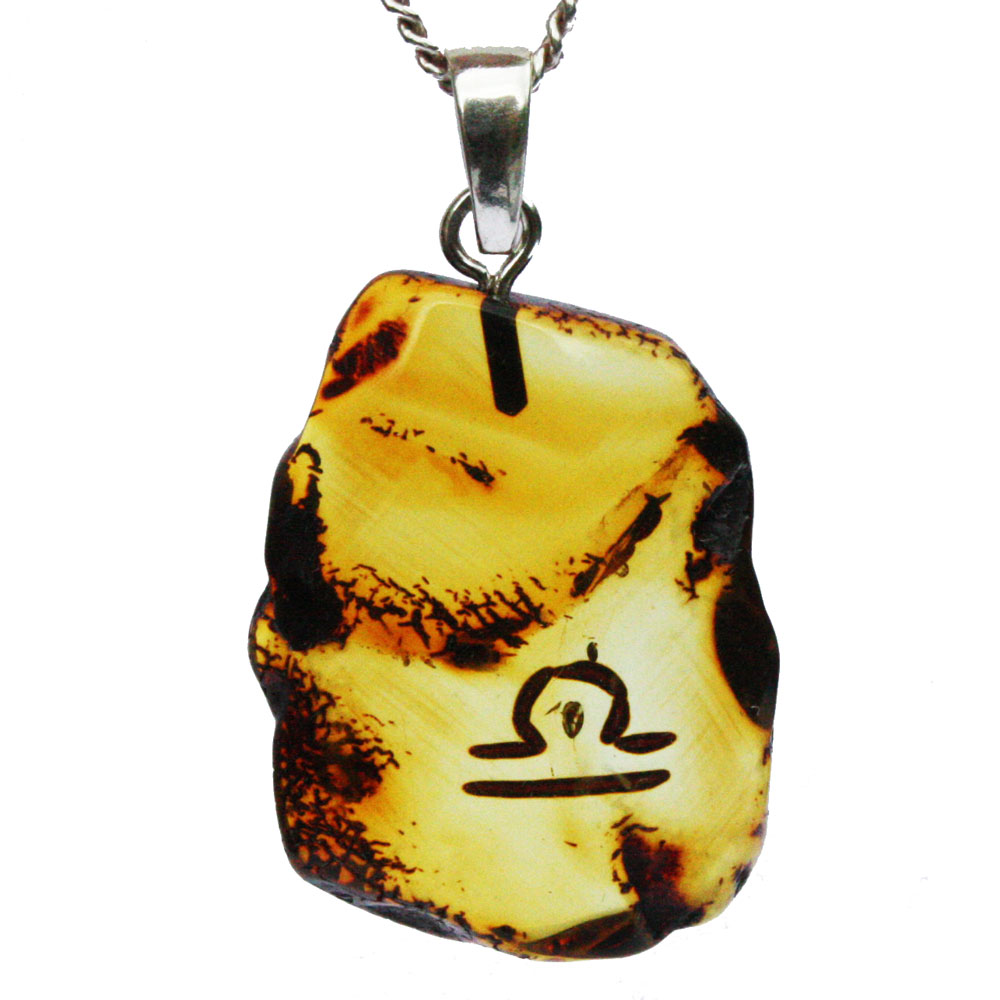 Baltic Amber pendant - Libra