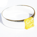 Amber Silver Lemon Ring 298