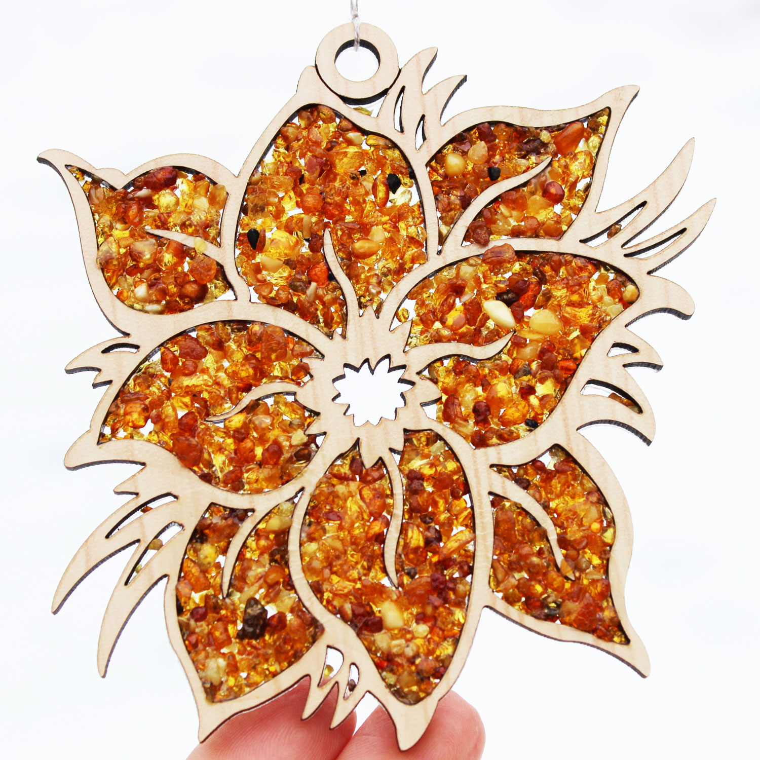 Baltic Amber Flower Mozaic