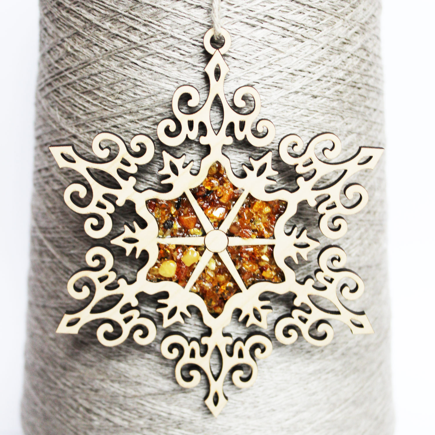 Baltic Amber Snowflake Mozaic