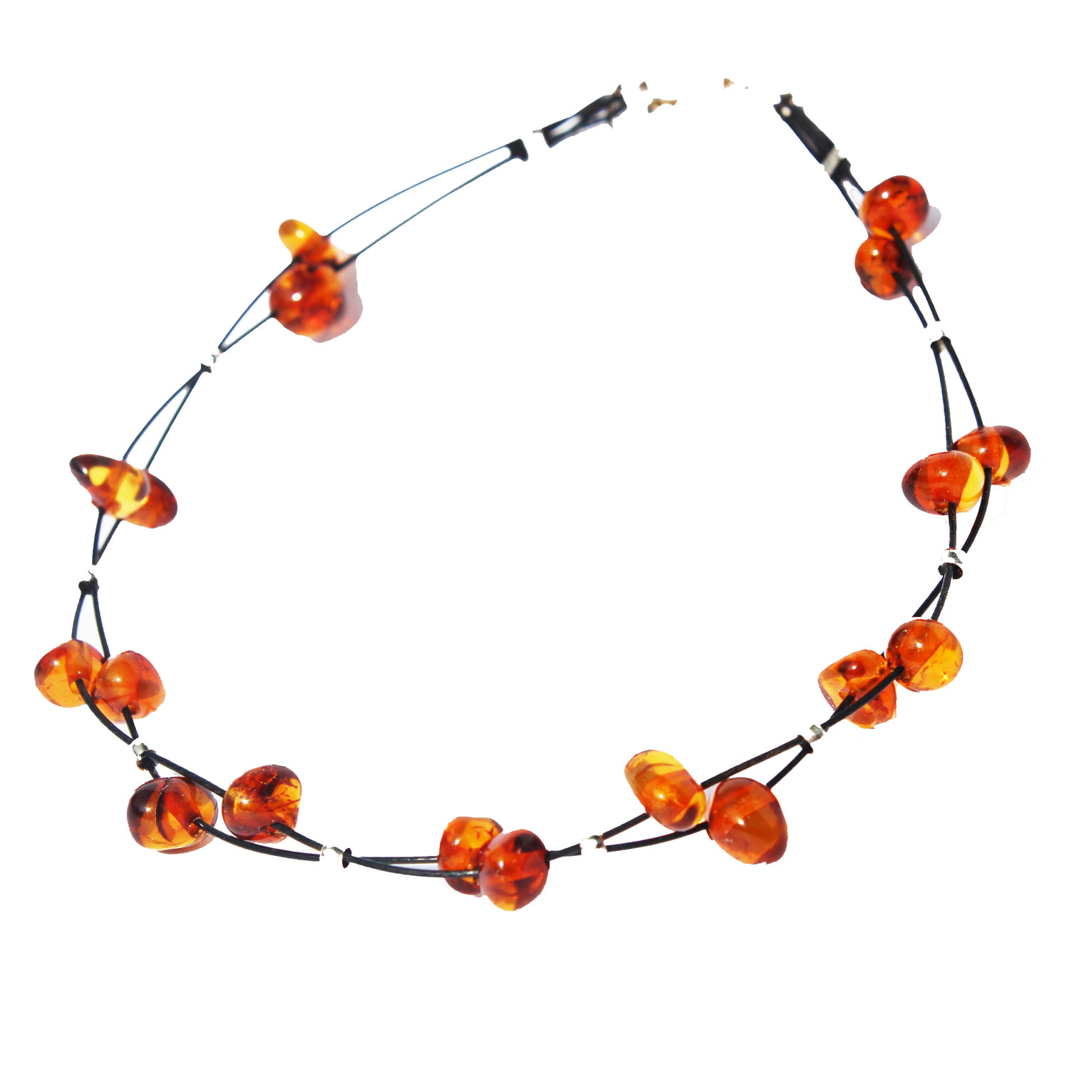 Honey Amber Wire Bracelet