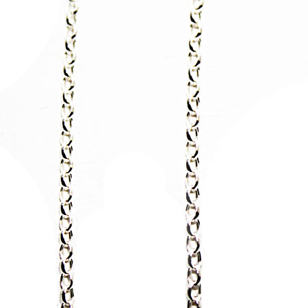 Silver Round Belcher Chain 22 inch.