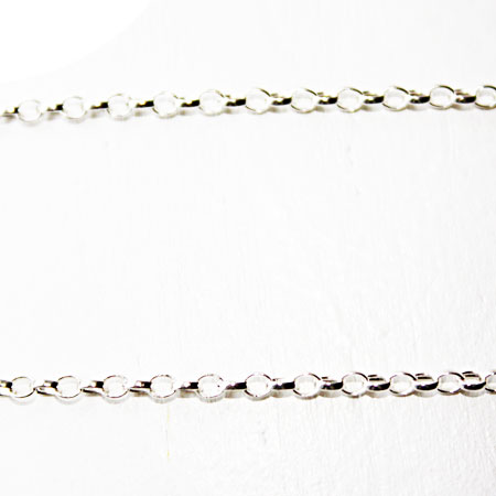 Silver Round Belcher Chain 16 inch.