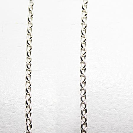 Silver Round Belcher Chain 24 inch.