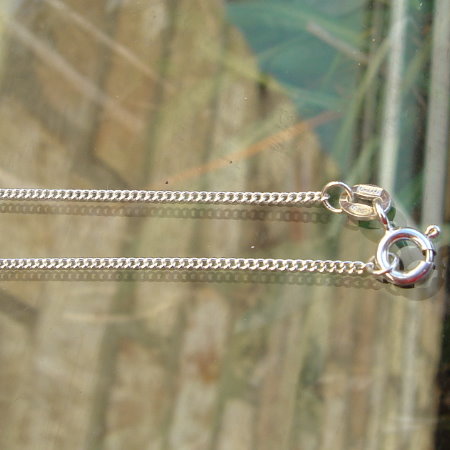 Sterling Silver Curb Chain 16 inch.
