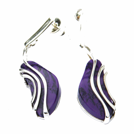 Purple Charoite Earrings 109