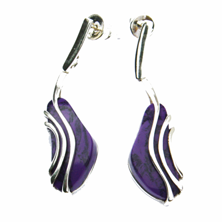 Purple Charoite Earrings 109