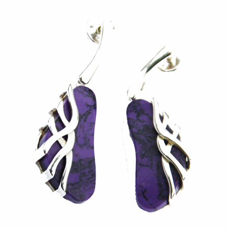 Purple Charoite Earrings 1309