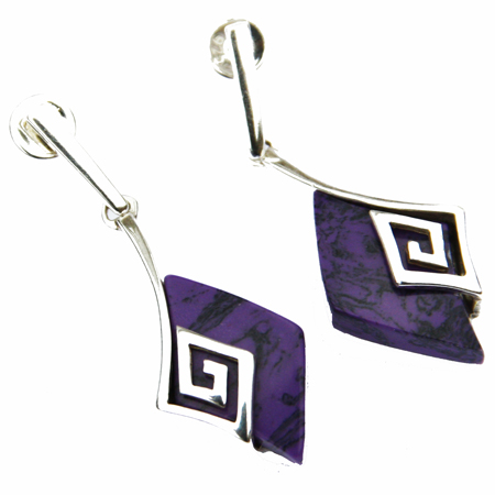 Purple Charoite Earrings 409