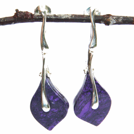 Purple Charoite Earrings 609