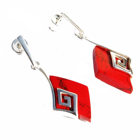 Red Coral Earrings 409