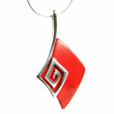 Red Coral Pendant 409