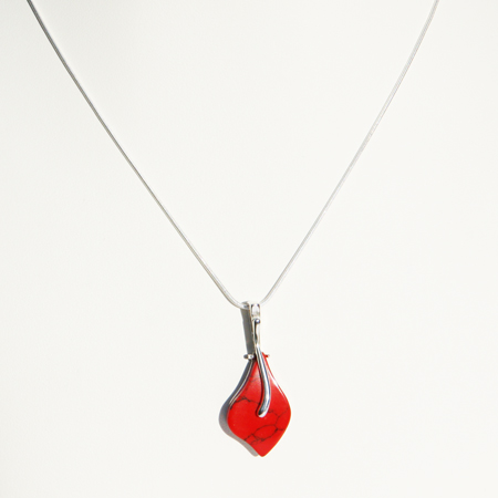 Red Coral Pendant 609