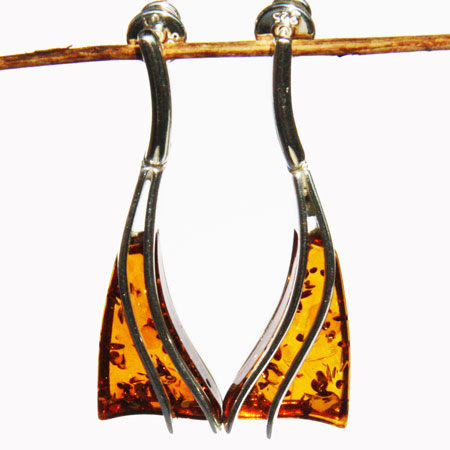 Designer Cognac Earrings 209