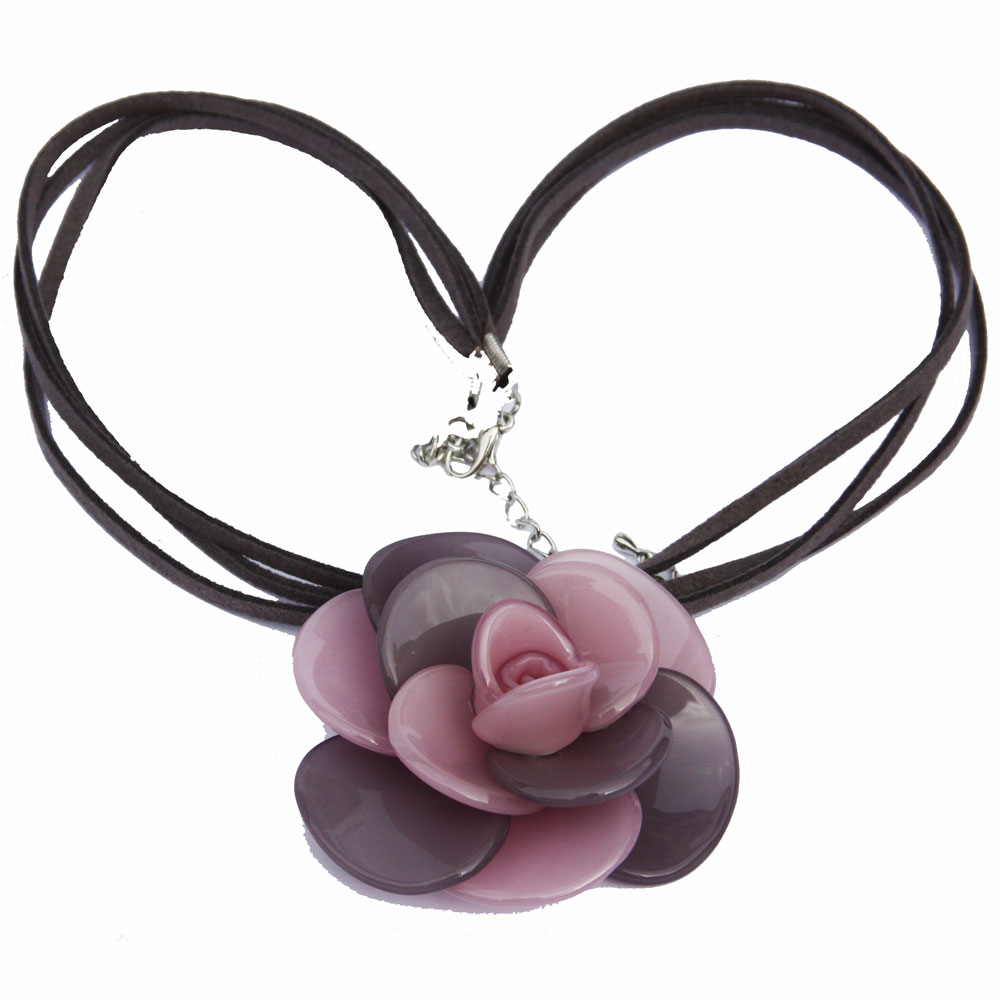 Flower rosette Necklace-Pendant 1528