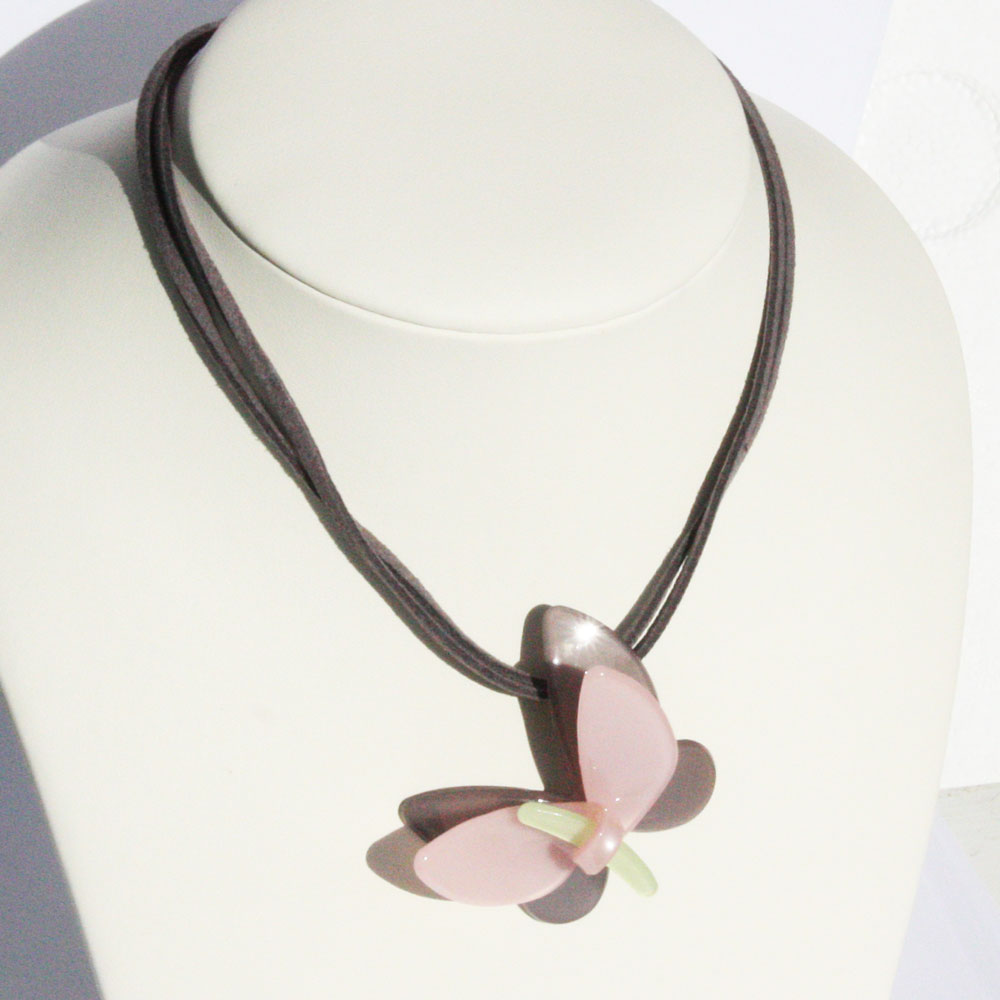Pretty Butterfly Pendant-Necklace 1531