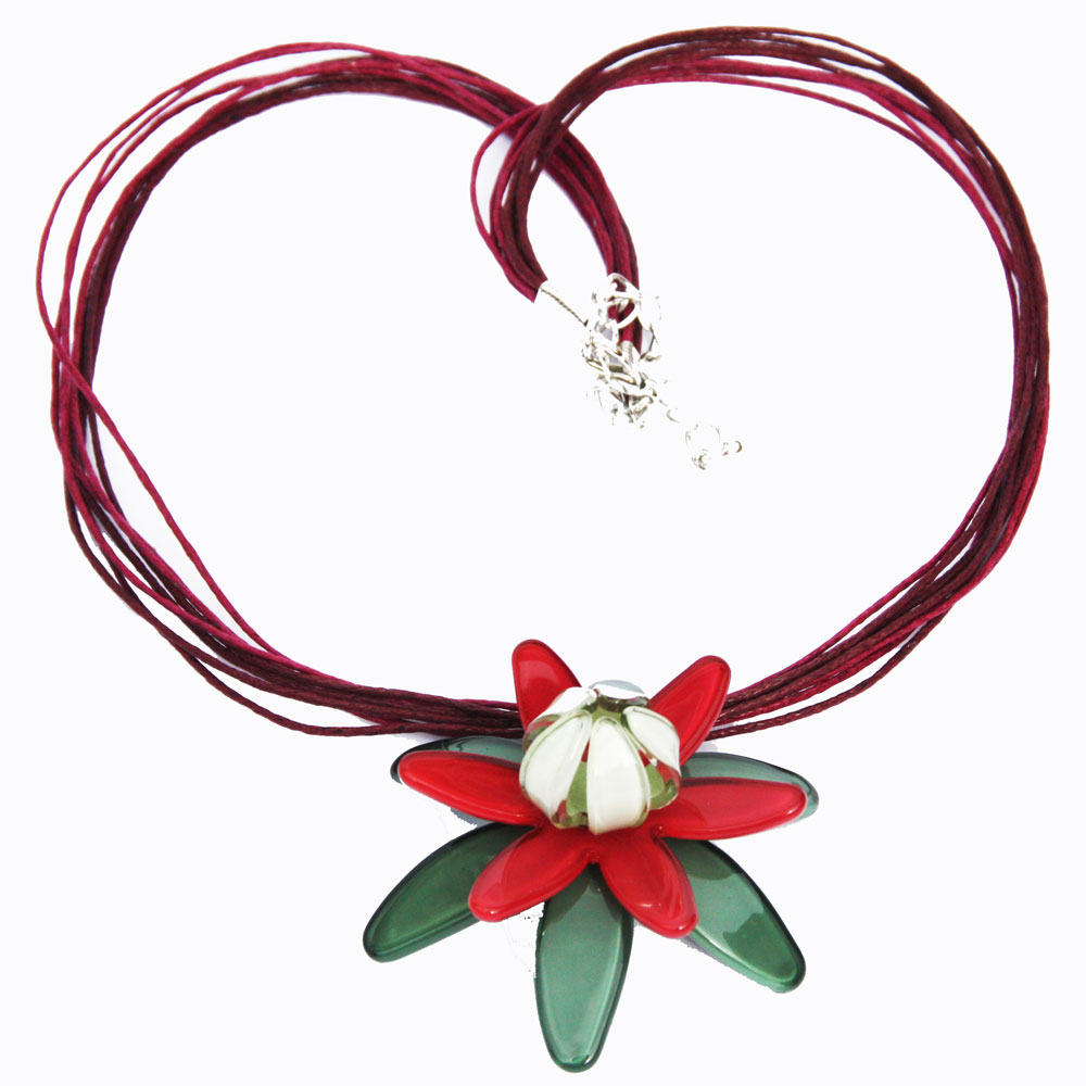Romance-Water Lily Necklace 1546