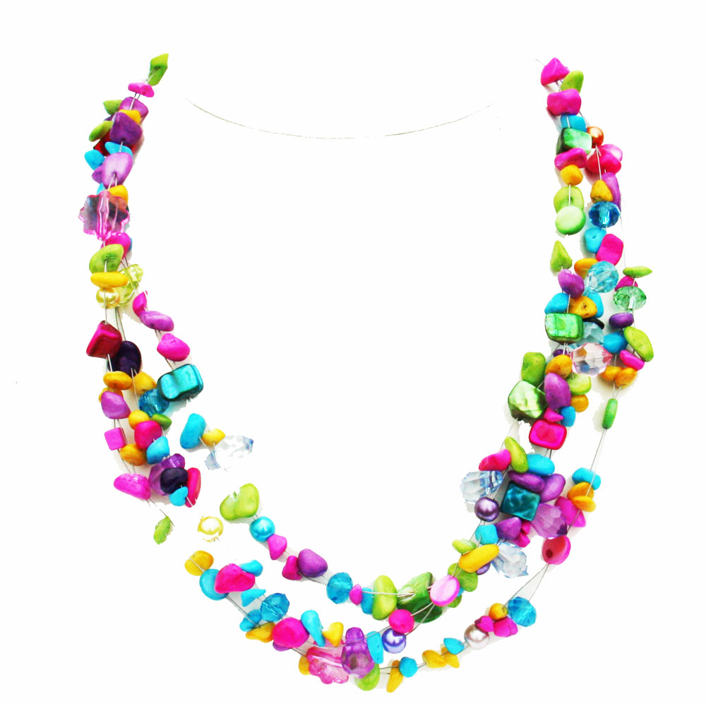 Stunning Bright Bead Necklace