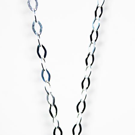Sterling Silver Flat Trace Chain 16 inch.