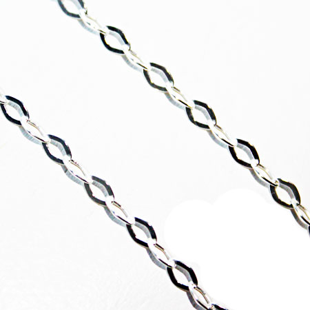 Sterling Silver Flat Trace Chain 20 inch