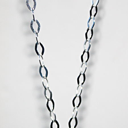Sterling Silver Flat Trace Chain 16 inch.