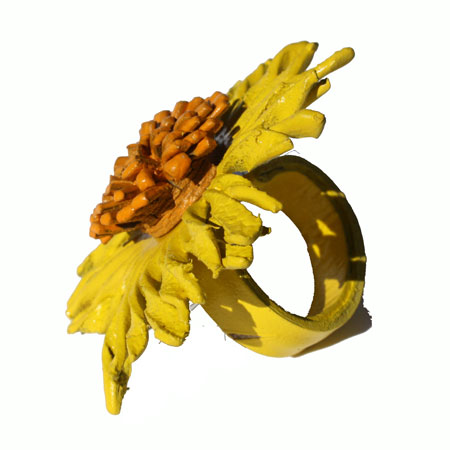 Yellow Sunflower Ring