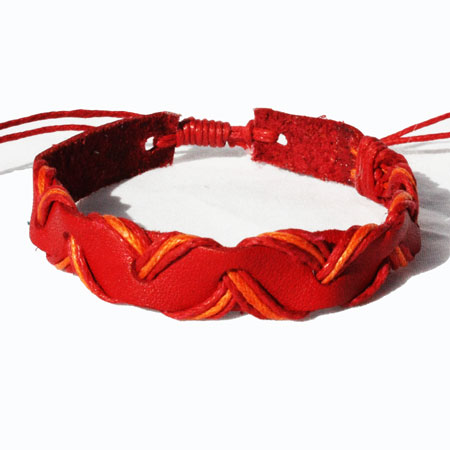 Red Zig Zag Bracelet